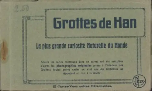 12 Ak im Umschlag Grotte de Han Han sur Lesse Wallonien Namur