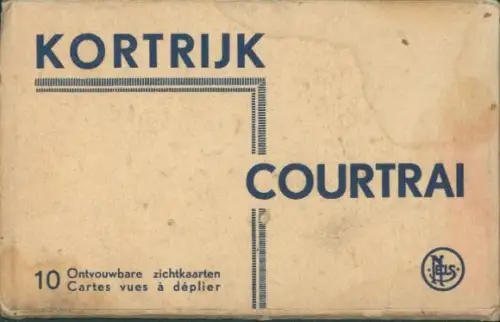 10 Ak im Umschlag Kortrijk Courtrai Westflandern