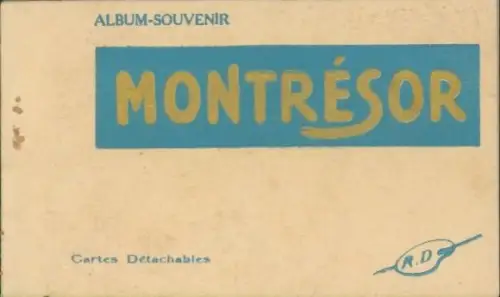 20 Ak im Umschlag Montrésor Indre et Loire, Album Souvenir, R.D.
