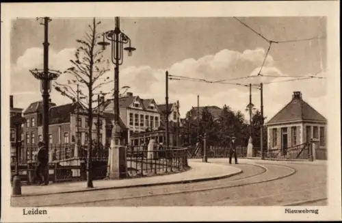 Ak Leiden Südholland Niederlande, Nieuwebrug