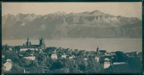 Foto Lausanne Kanton Waadt, Gesamtansicht, Genfer See