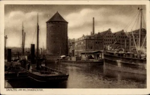 Ak Gdańsk Danzig, Am Milchkannentor