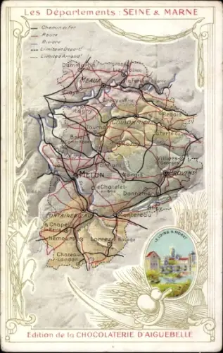 Landkarten CPA Les Departments, Seine et Marne, Chocolaterie d'Aiguebelle