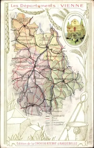 Landkarten CPA Les Departments, Vienne, Chocolaterie d'Aiguebelle