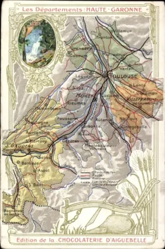 Landkarten CPA Les Departments, Haute-Garonne, Chocolaterie d'Aiguebelle