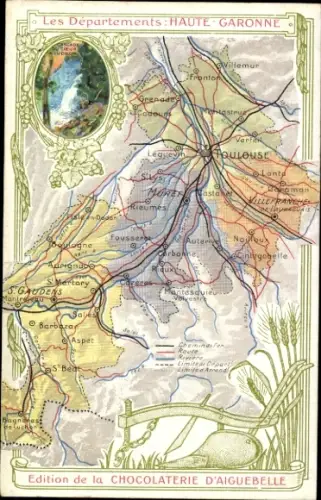 Landkarten CPA Les Departments, Haute-Garonne, Chocolaterie d'Aiguebelle