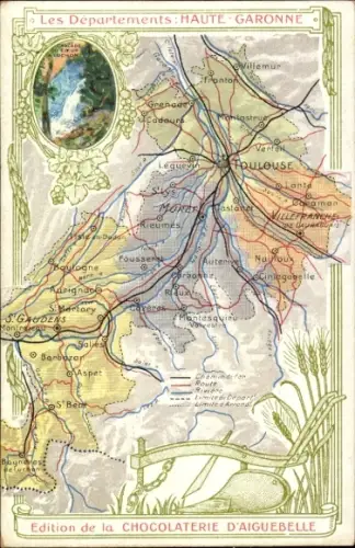 Landkarten CPA Les Departments, Haute-Garonne, Chocolaterie d'Aiguebelle