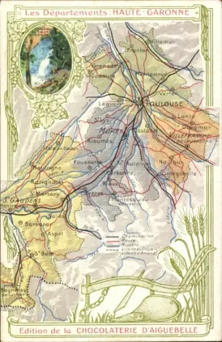 Landkarten CPA Les Departments, Haute-Garonne, Chocolaterie d'Aiguebelle