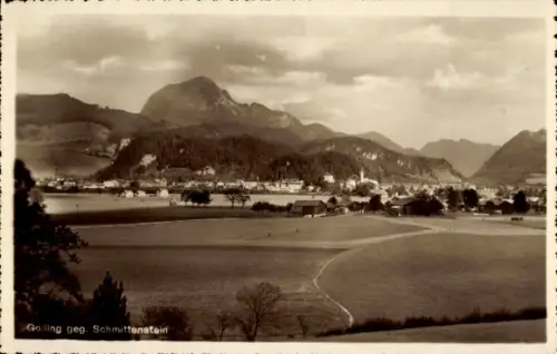 Ak Golling an der Salzach in Salzburg, Panorama gegen Schmittenstein