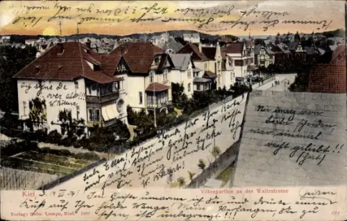Ak Kiel, Villenpartie an der Waitzstraße