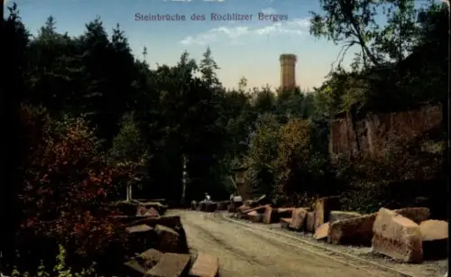 Ak Rochlitz an der Mulde Sachsen, Steinbrüche des Rochlitzer Berges