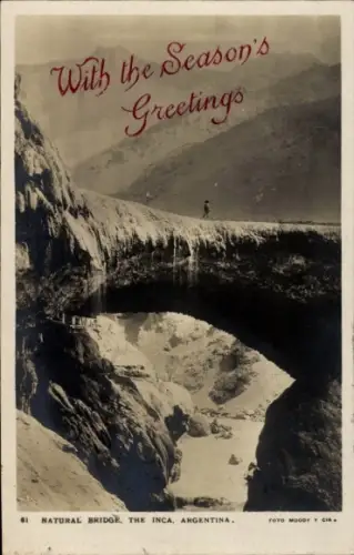 Ak Argentinien, natürliche Brücke, Inca