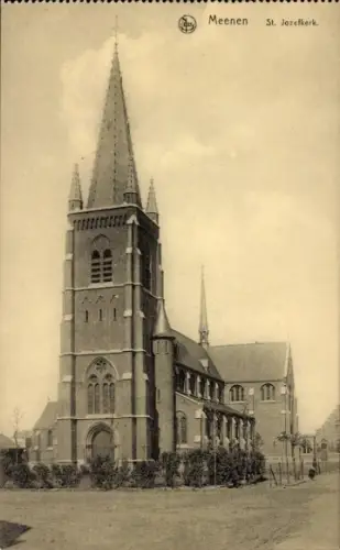 Ak Menin Menen Meenen Lys Westflandern, Sankt Josefskirche