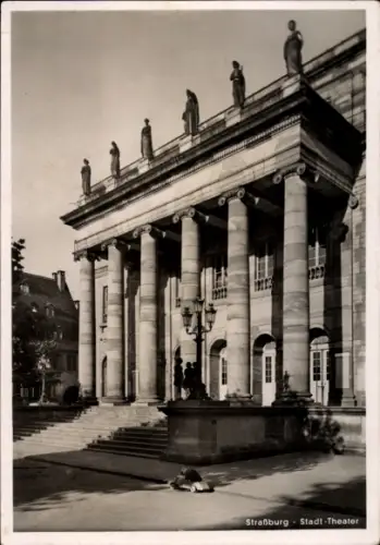 Ak Strasbourg Straßburg Elsass Bas Rhin, Stadttheater