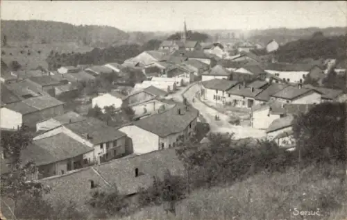 Ak Senuc Ardennes, Blick über die Dächer der Stadt