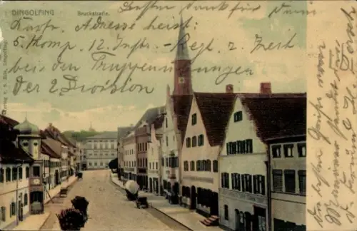 Ak Dingolfing in Niederbayern, Bruckstraße