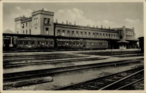 Ak Tschernyschewskoje Eydtkuhnen Eydtkau Ostpreußen, Bahnhof, Gleisseite