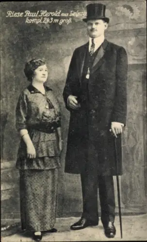 Ak Leipzig, Riese Paul Herold