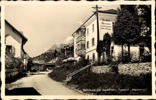 Ak Mühlbach am Hochkönig in Salzburg, Gasthof Alpenrose