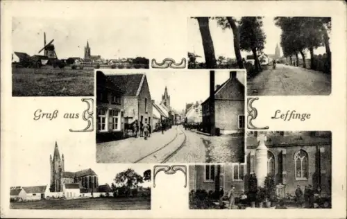 Ak Leffinge Leffinghe Middelkerke Westflandern, Ortsansichten, Kirche