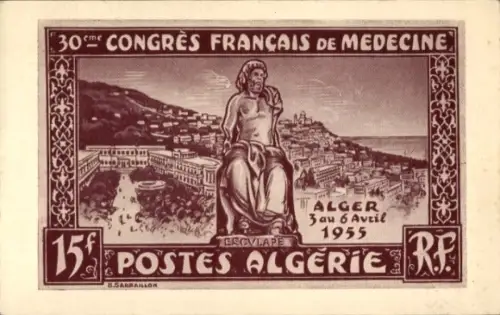 CPA Algier Alger Algerien, Congres Francais de Medecine