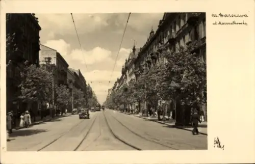 Ak Warszawa Warschau Polen, Ulica Marszalkowska