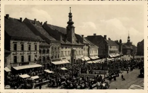 Ak Maribor Marburg Slowenien, Marktplatz