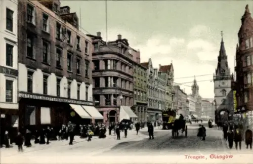 Ak Glasgow Schottland, Trongate