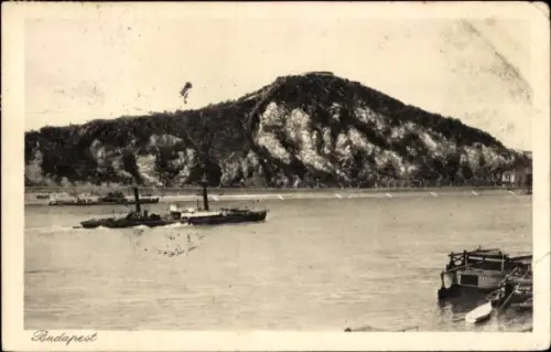 Ak Budapest Ungarn, Blocksberg, Schiff