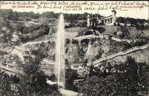 Ak Budapest Ungarn, St. Gerhardus-Denkmal