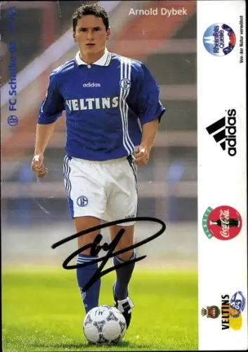 Ak Fußballspieler Arnold Dybek, Autogramm, Schalke 04