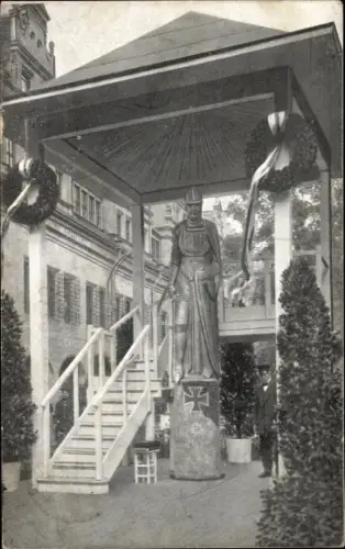 Ak Leipzig, Leipziger Wehrmann in Eisen, Einweihungsfeier 1915