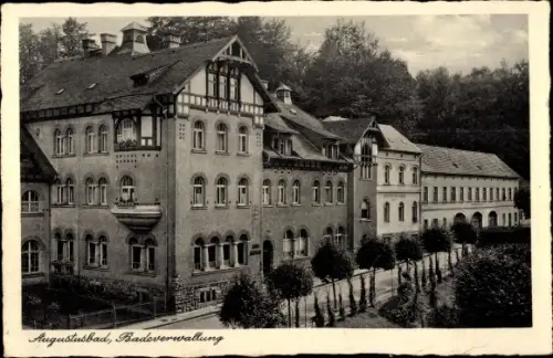 Ak Liegau Augustusbad Radeberg, Badeverwaltung