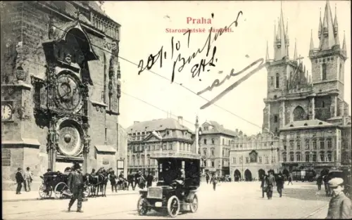 Ak Praha Prag Tschechien, Staromestske Namesti