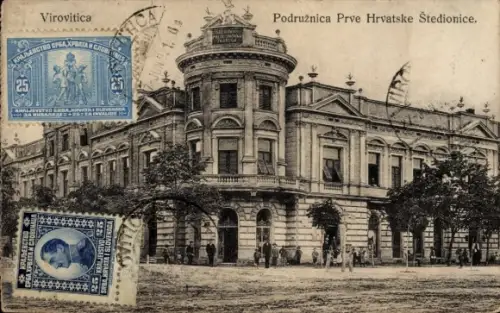 Ak Virovitica Kroatien, Podružnica Prve Hrvatske Štedionice