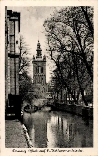 Ak Gdańsk Danzig, St. Katharinenkirche