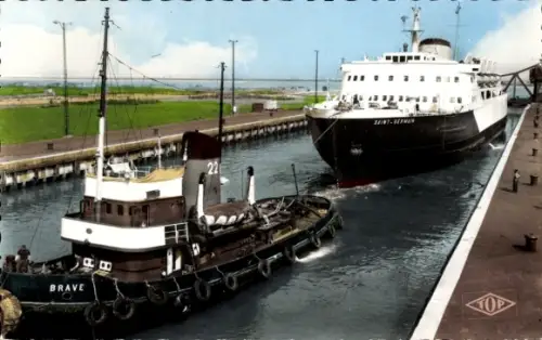 CPA Dunkerque Dünkirchen Nord, St-Germain dans le Sas de Ecluse Wattier