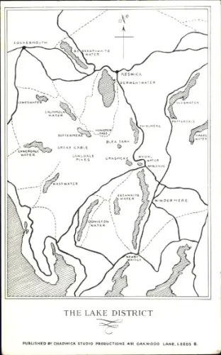 Landkarten PC Keswick Cumbria England, Lake District