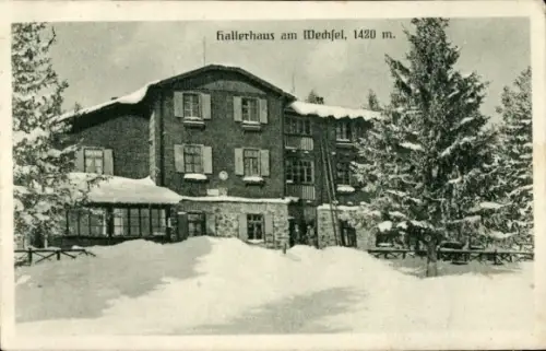 Ak Schaueregg Pinggau Steiermark, Hallerhaus am Wechsel