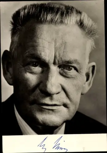 Ak Politiker Alex Möller, Bundesminister der Finanzen, Portrait