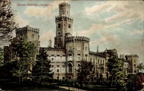 Ak Hluboká nad Vltavou Podhrad Frauenberg Südböhmen, Schloss Frauenberg