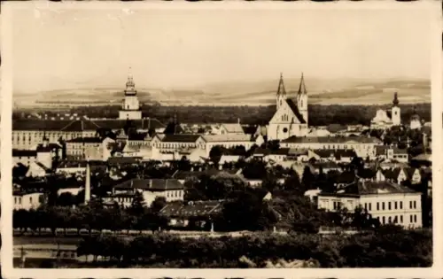 Ak Kroměříž Kremsier Reg. Zlin, Celkovy pohled, Gesamtansicht, Kirchtürme