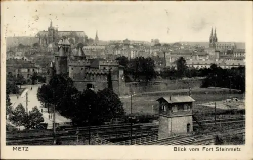 Ak Metz Moselle, Blick vom Fort Steinmetz
