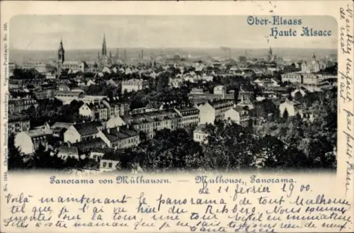 Ak Mulhausen Mühlhausen Elsass Bas Rhin, Panorama