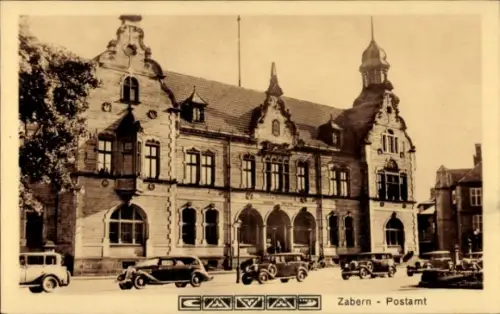 Ak Saverne Zabern Elsass Bas Rhin,  Postamt