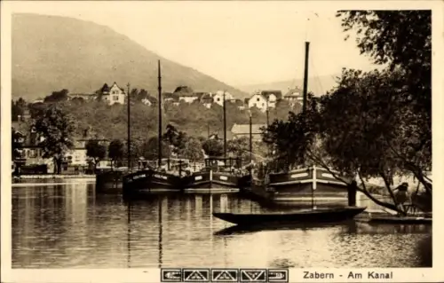 Ak Saverne Zabern Elsass Bas Rhin, Kanal, Ort