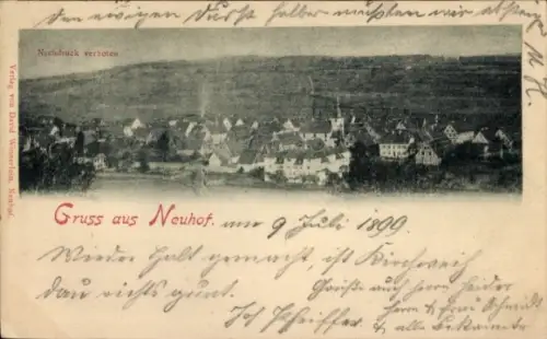 Ak Neuhof Hof an der Saale Oberfranken Bayern, Panorama