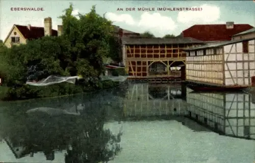 Ak Eberswalde,  An der Mühle, Mühlenstraße