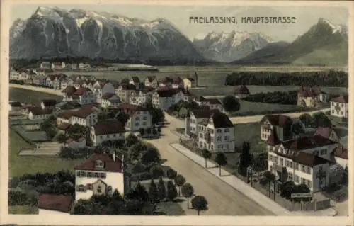 Ak Freilassing in Oberbayern,  Hauptstrasse, Ortsansicht