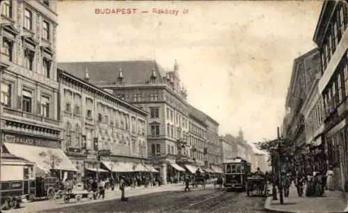 Ak Budapest Ungarn, Rákóczy út